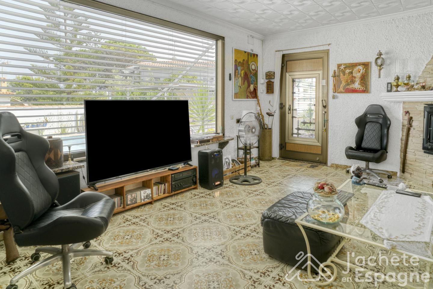 Sala d'estar de Casa o xalet en venda en Vinaròs amb Calefacció, Jardí privat i Moblat
