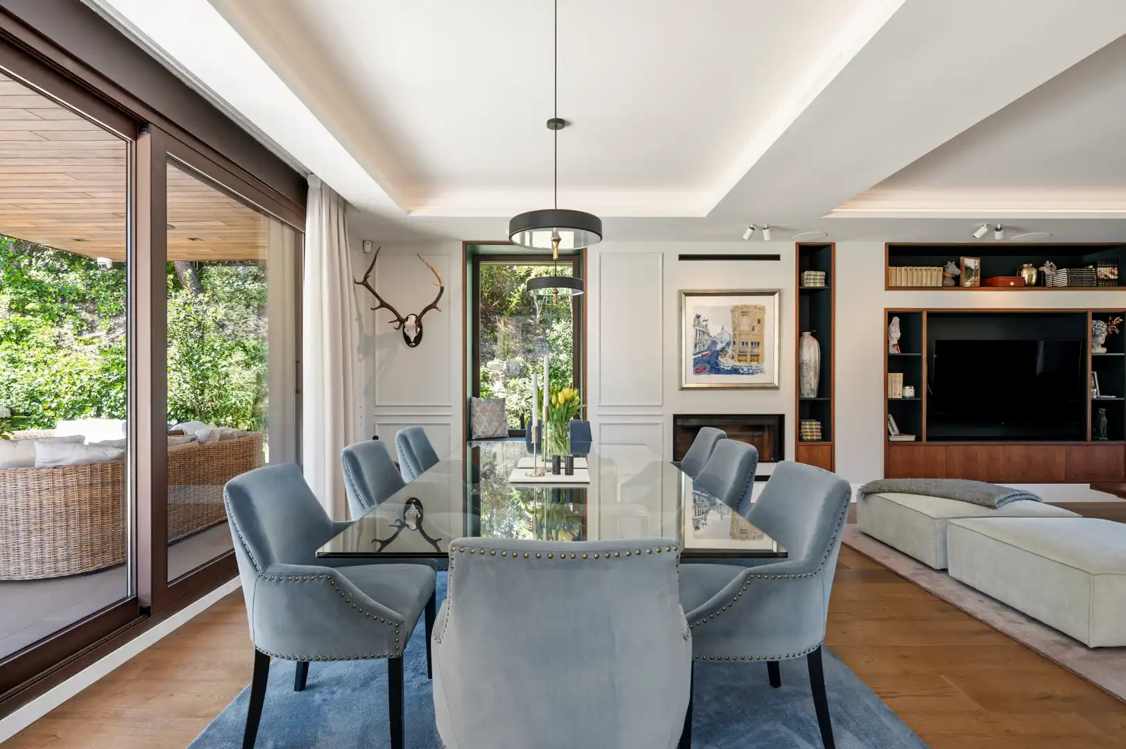 Comedor de Casa o chalet en venta en Las Rozas de Madrid con Aire acondicionado, Calefacción y Jardín privado