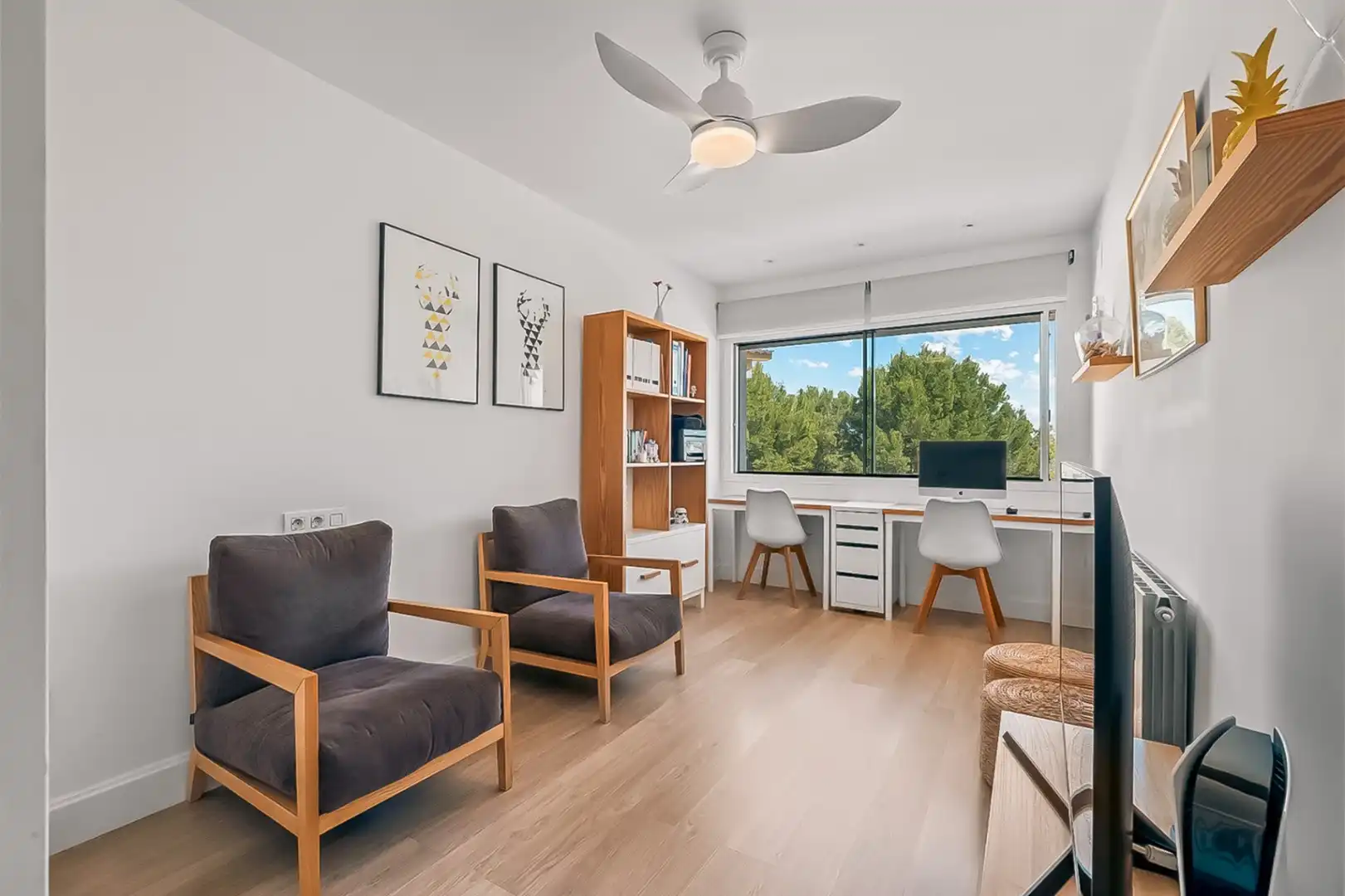 Sala de estar de Casa o chalet en venta en L'Alfàs del Pi con Aire acondicionado, Calefacción y Piscina