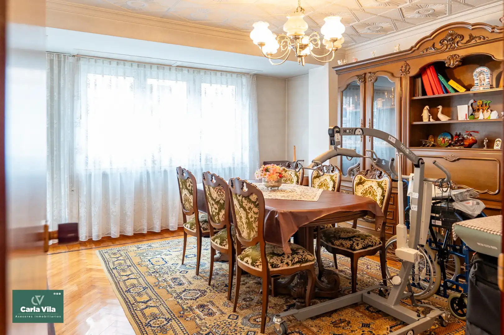Dining room of Flat for sale in Lugo  with Heating, Parquet flooring and Terrace
