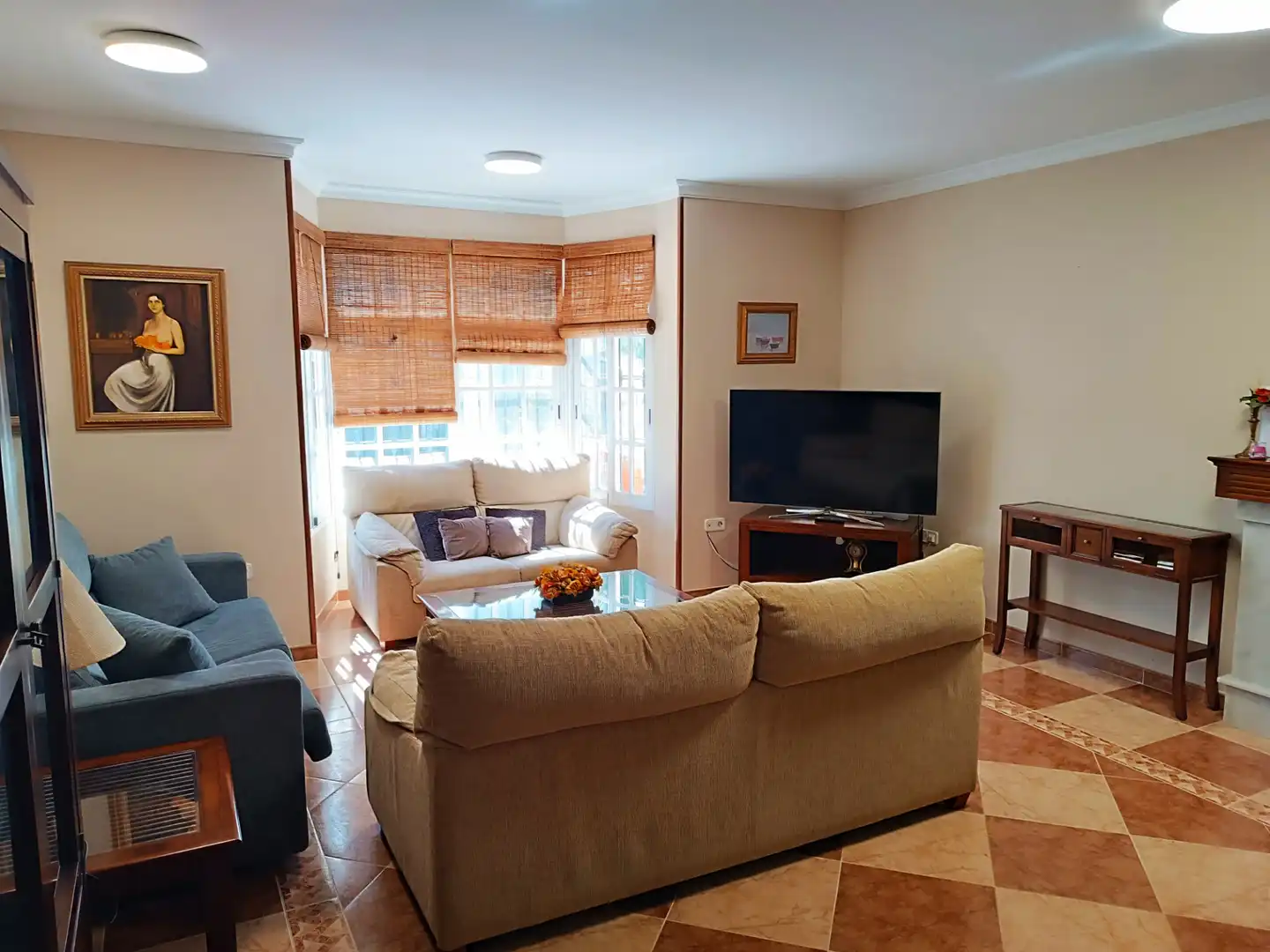 Sala de estar de Casa o chalet en venta en El Puerto de Santa María con Aire acondicionado, Jardín privado y Terraza