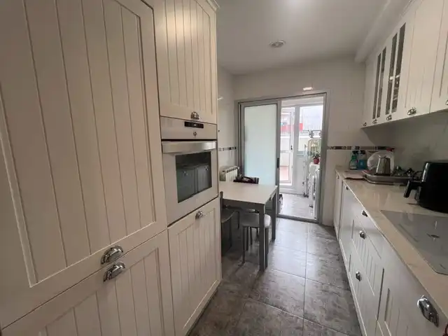 Kitchen of Flat for sale in A Coruña Capital   with Heating, Parquet flooring and Terrace