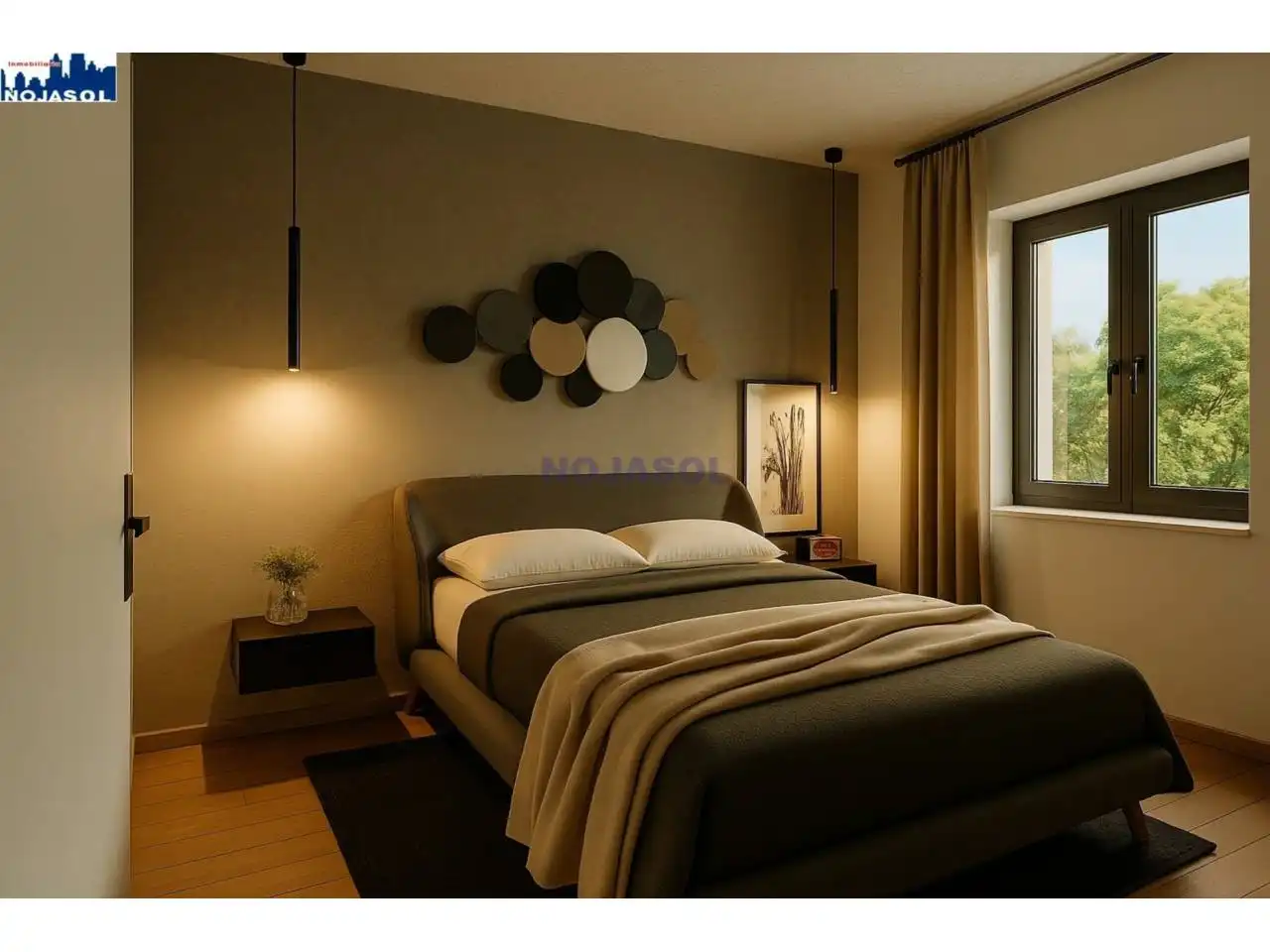 Schlafzimmer von Wohnungen zum Verkauf in Argoños  mit Heizung, Terrasse und Gemeinschaftspool