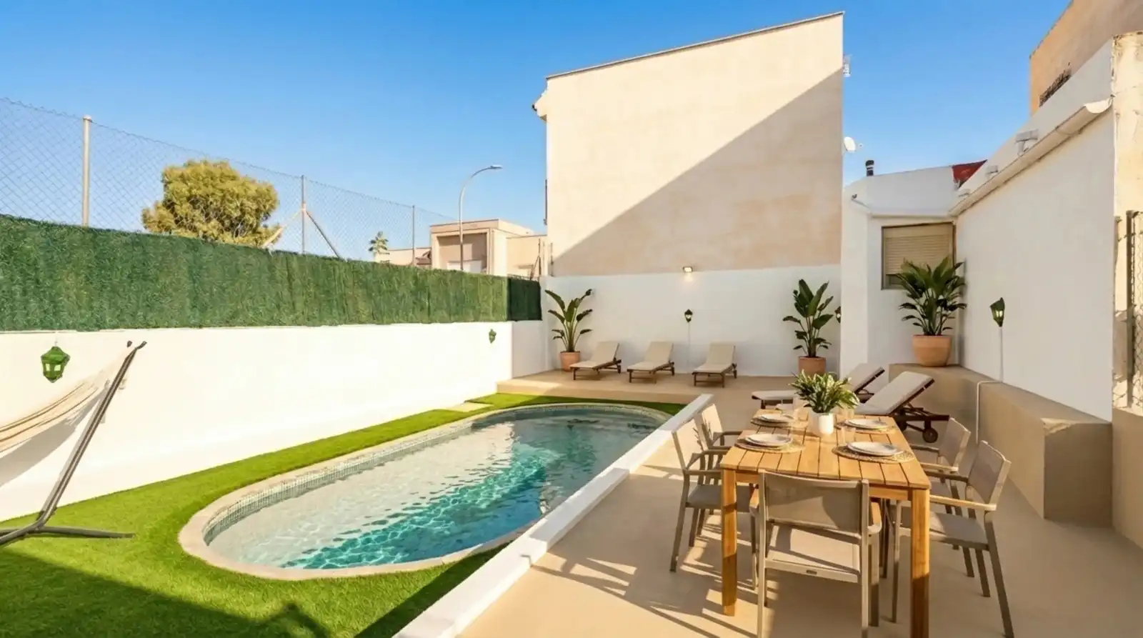 Piscina de Casa o xalet en venda en Tabernas amb Aire condicionat, Calefacció i Jardí privat