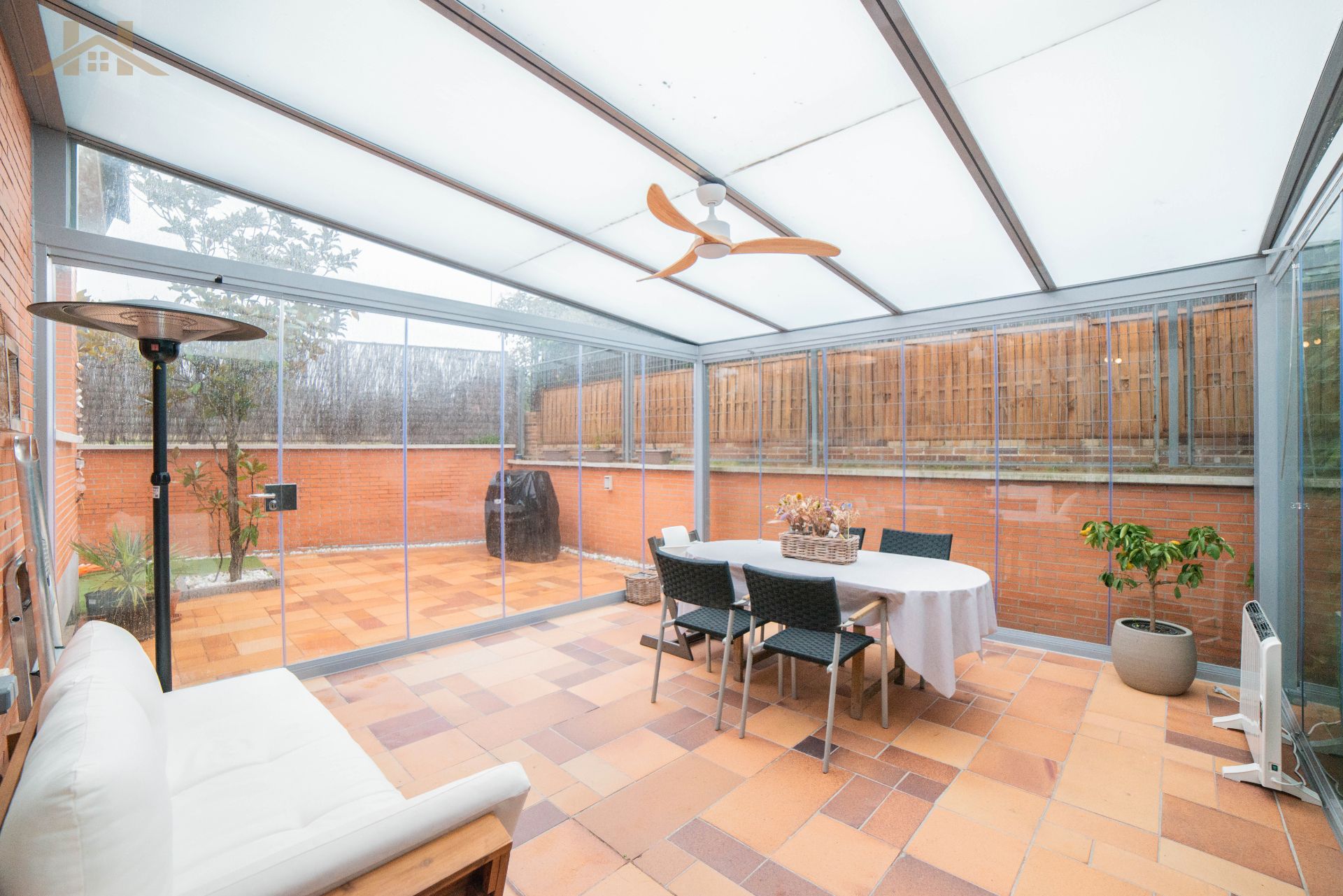 Terrace of Single-family semi-detached for sale in Boadilla del Monte  with Air Conditioner, Heating and Private garden