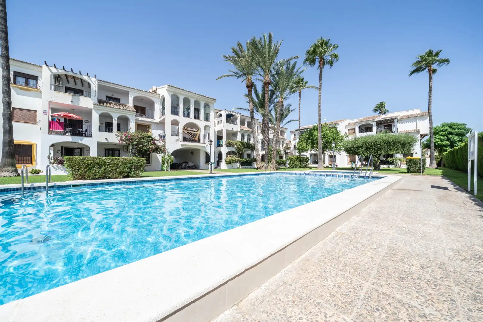 Schwimmbecken von Wohnungen zur Miete in San Javier mit Schwimmbad, Möbliert und Ofen