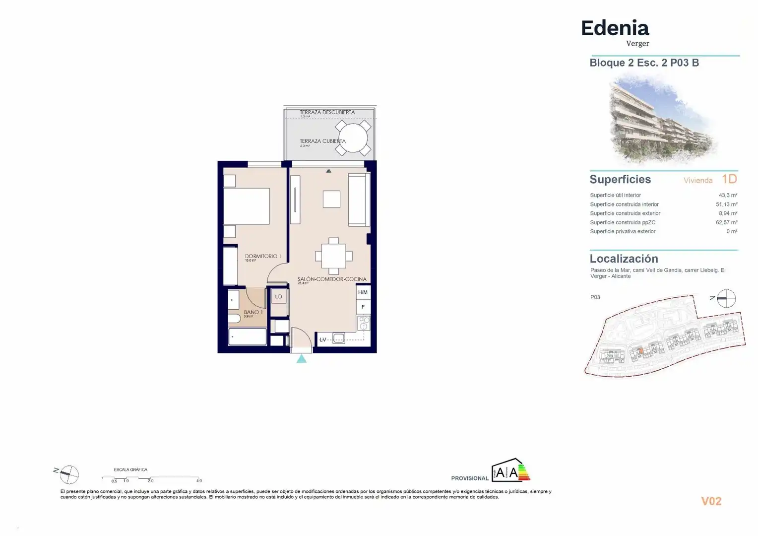 Apartament en venda en El Verger amb Aire condicionat, Terrassa i Jacuzzi