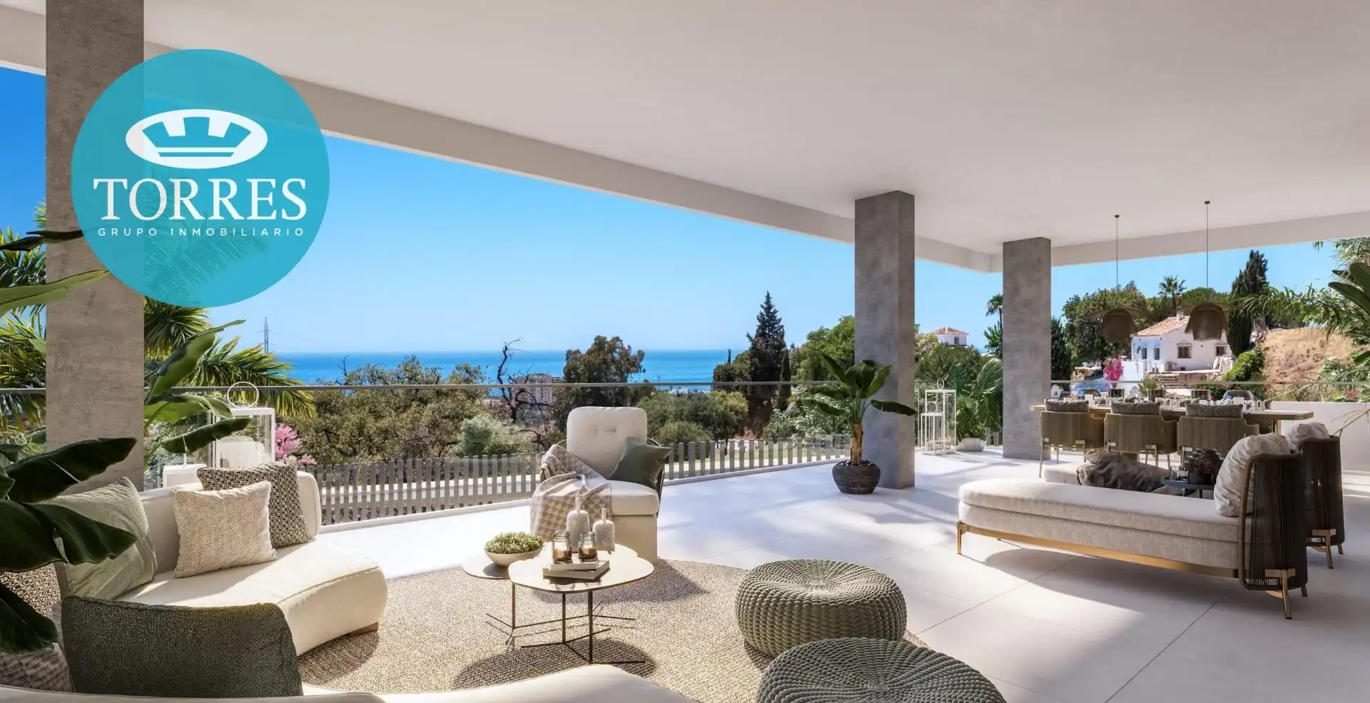 Terrace of Flat for sale in Marbella  with Air Conditioner, Private garden and Terrace