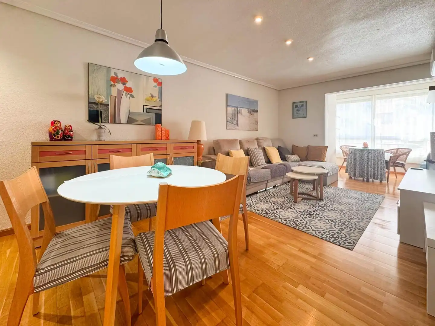 Wohnzimmer von Wohnung zur Miete in Elche / Elx mit Klimaanlage, Heizung und Parkett