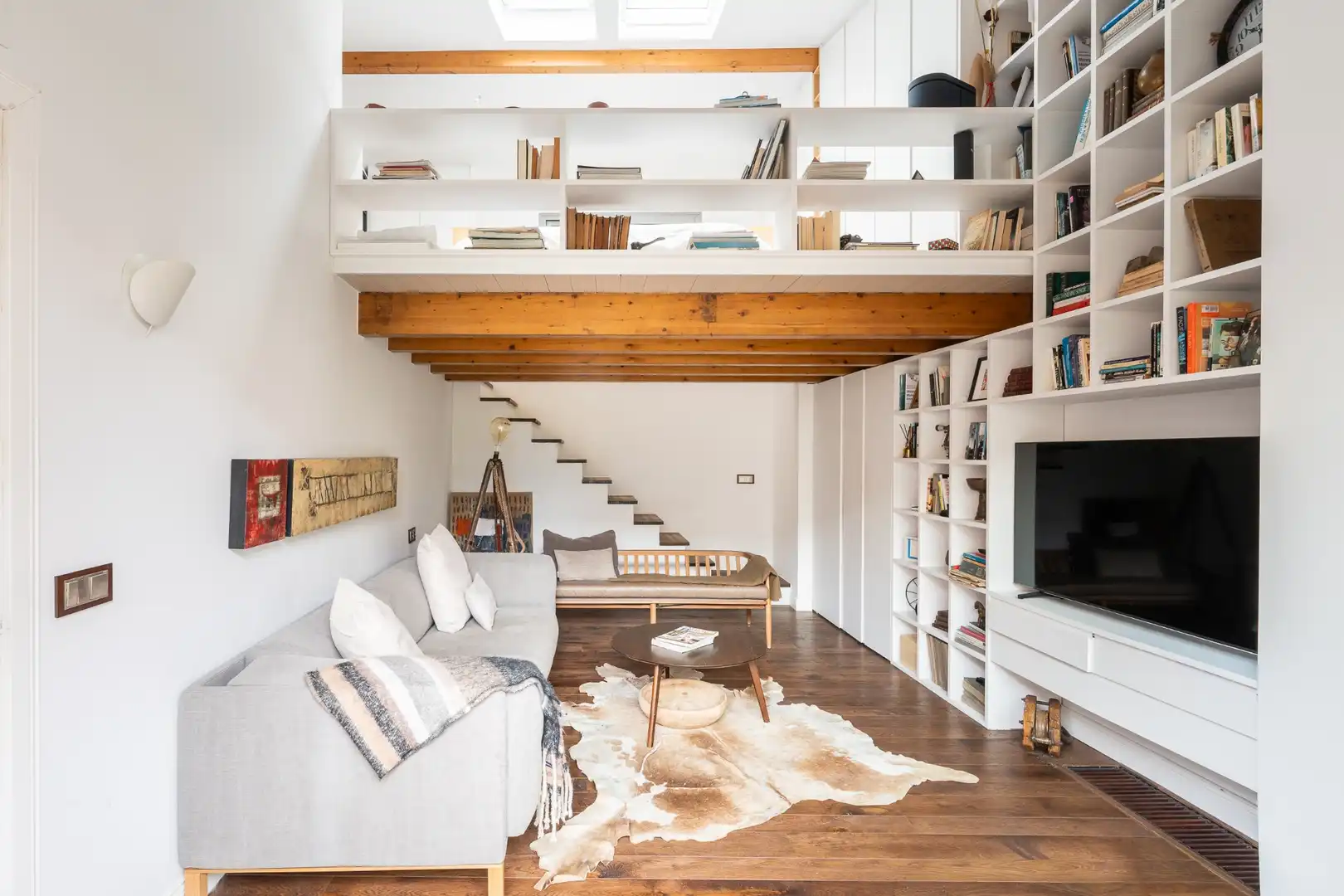 Sala de estar de Casa o chalet en venta en Barcelona con Aire acondicionado, Calefacción y Jardín privado