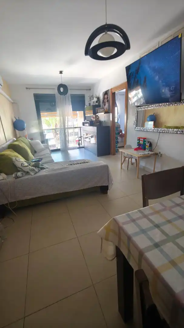 Sala de estar de Piso en venta en Roquetas de Mar con Aire acondicionado, Terraza y Amueblado