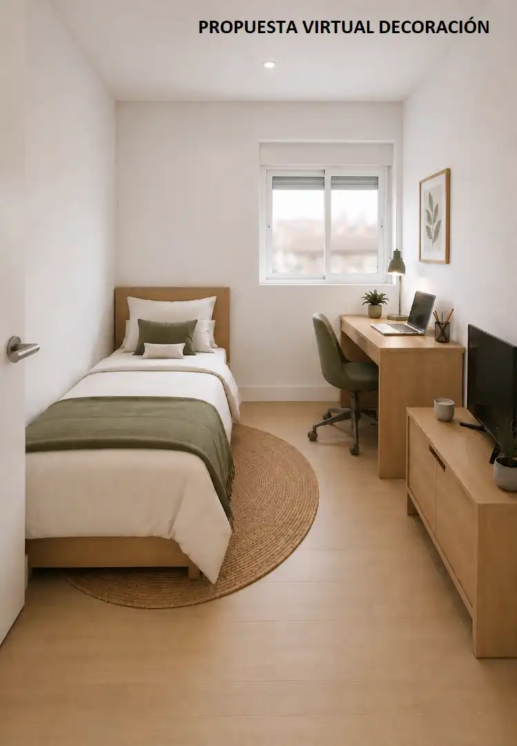 Bedroom of Flat for rent in Madrid  with Heating, Storage room and Oven