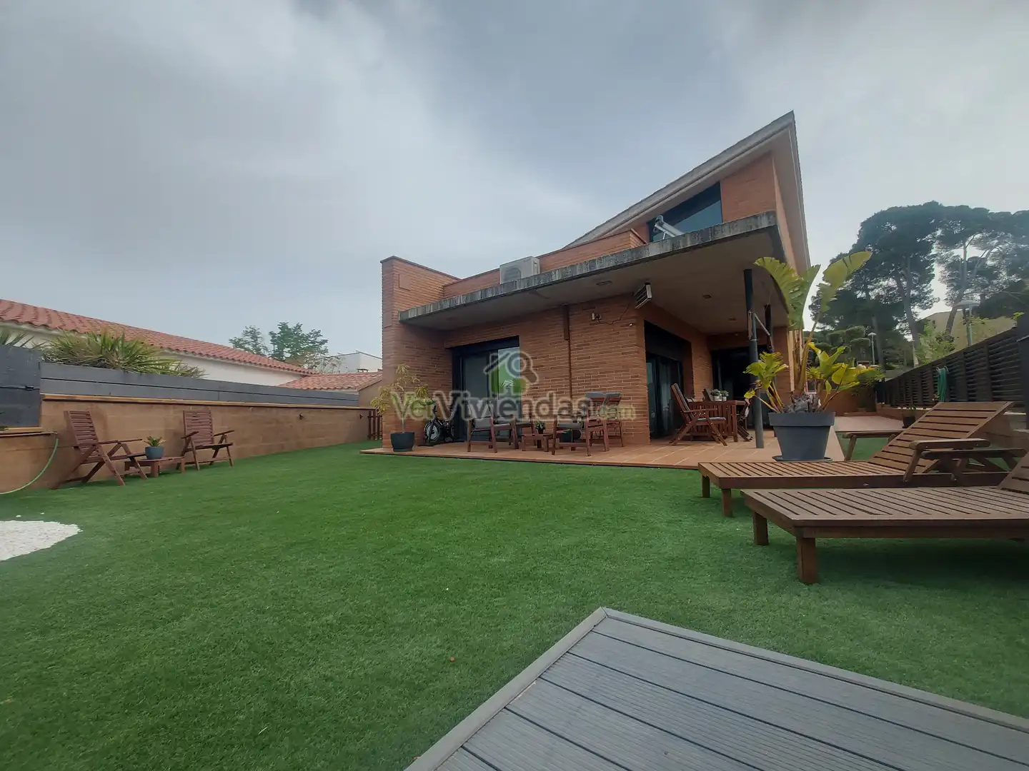 Jardín de Casa o chalet en venta en Piera con Aire acondicionado, Calefacción y Jardín privado