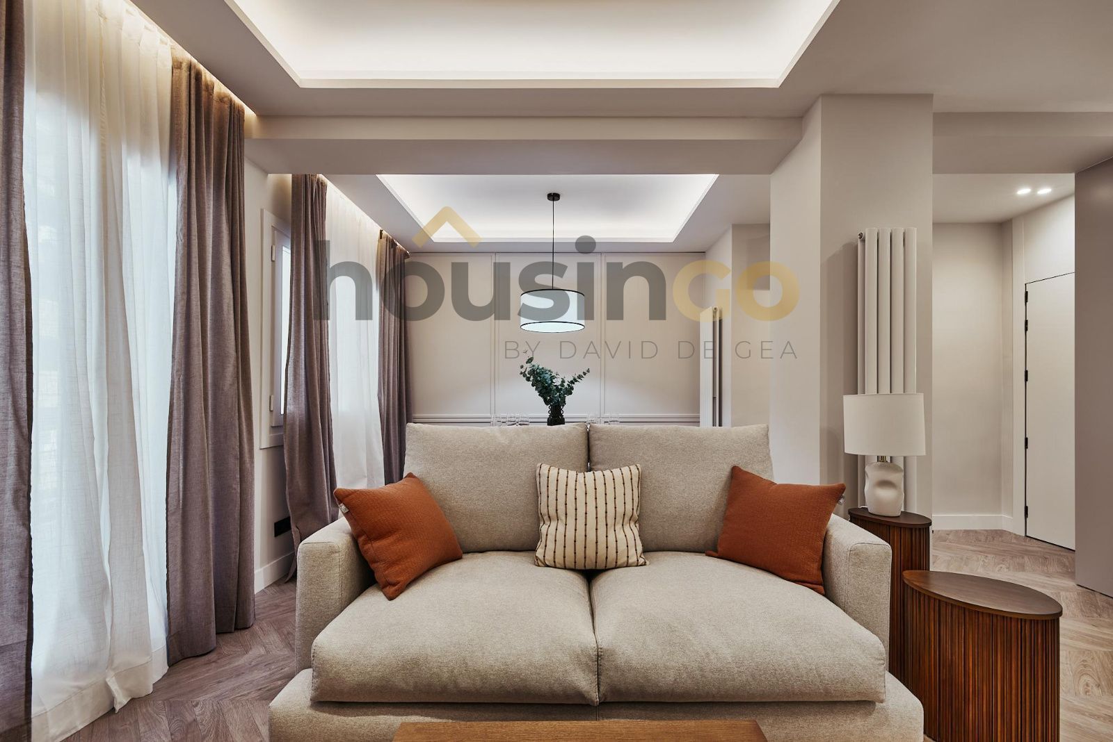Living room of Flat for sale in  Madrid Capital  with Air Conditioner and Heating