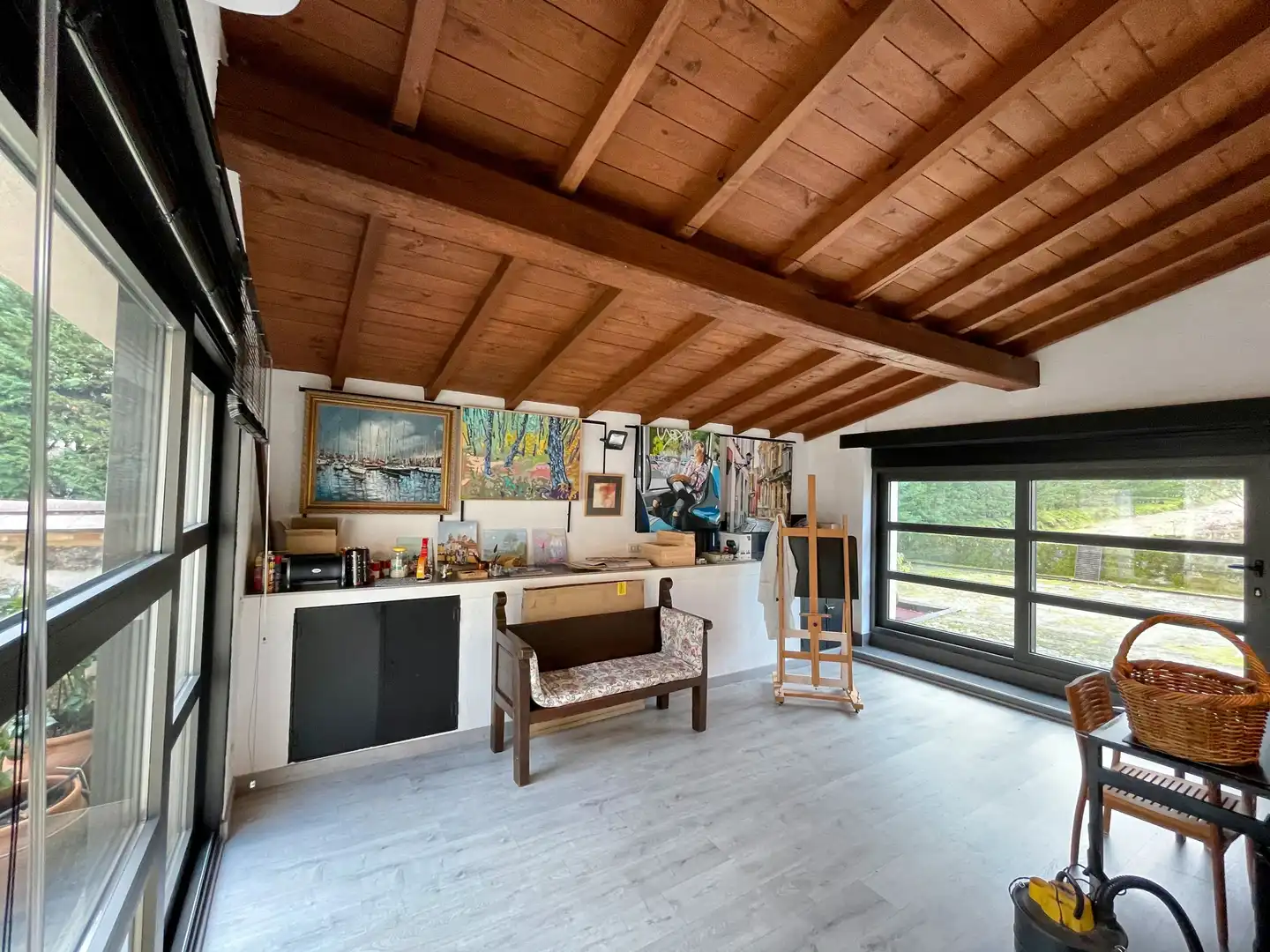 Sala de estar de Casa o chalet en venta en Cuacos de Yuste con Aire acondicionado, Calefacción y Jardín privado
