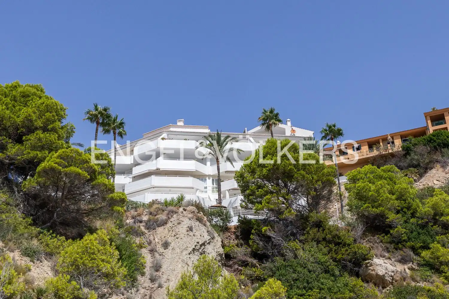 Vista exterior de Piso de alquiler en Altea con Aire acondicionado, Calefacción y Jardín privado