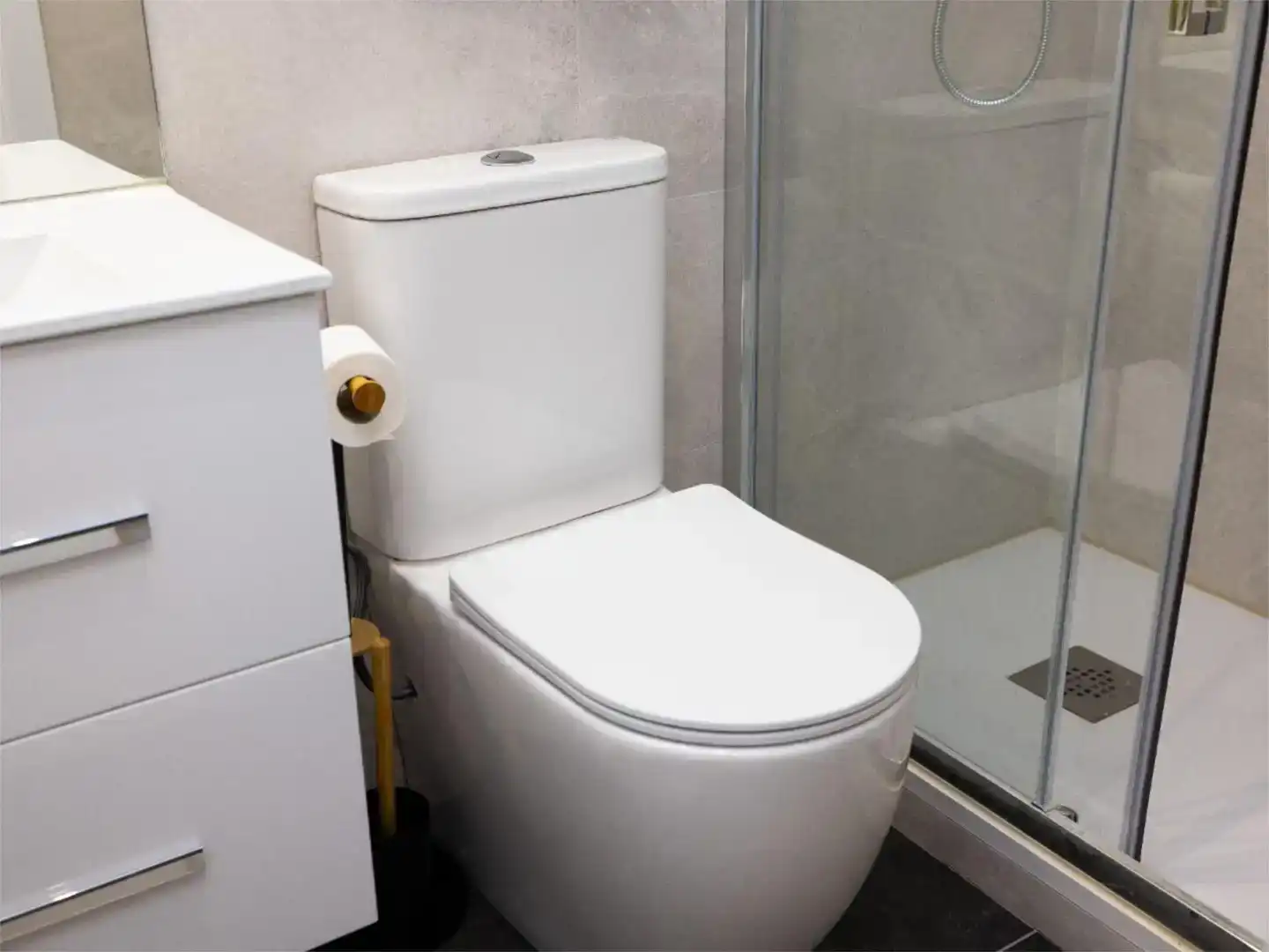 Baño de Apartamento de alquiler en Madrid con Aire acondicionado y Amueblado