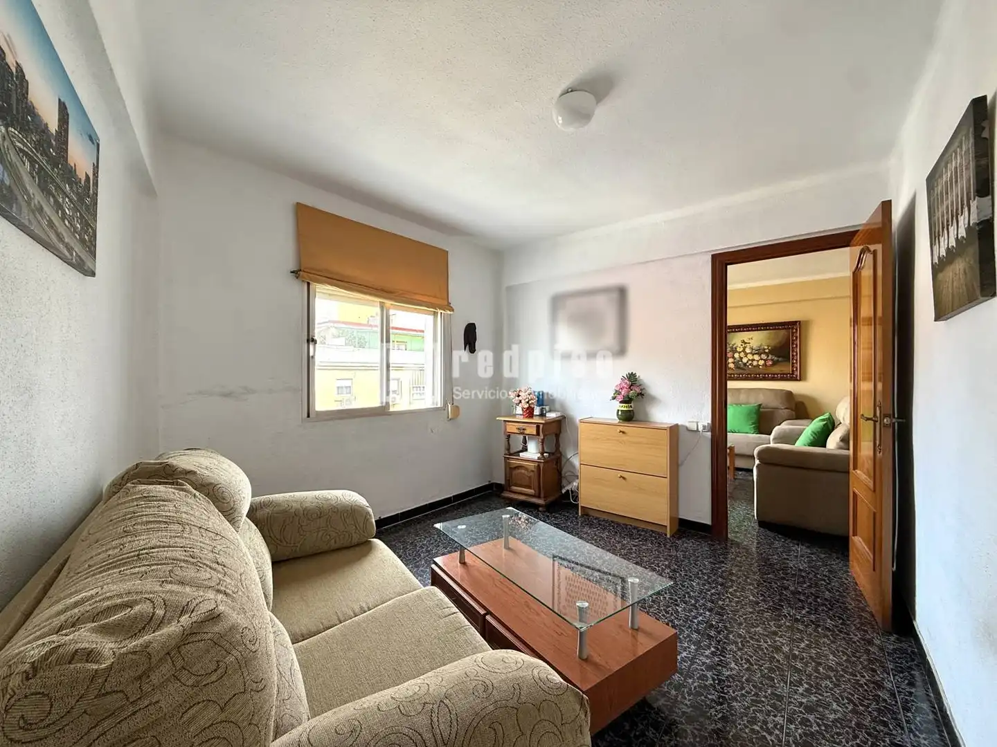 Living room of Flat for sale in Málaga  with Air Conditioner, Terrace and Alarm