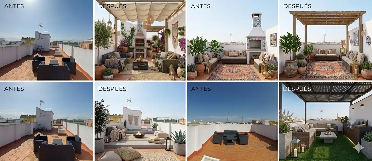 Terrace of Flat for sale in Brenes  with Air Conditioner