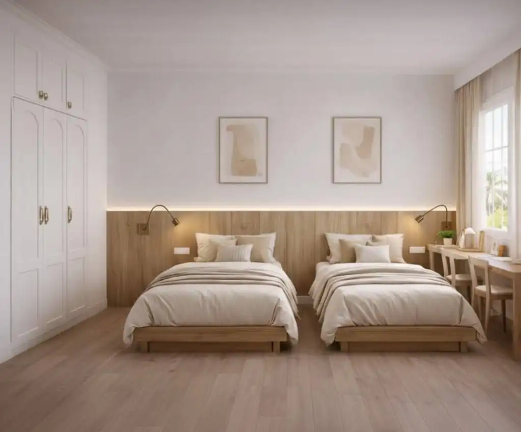 Schlafzimmer von Dachboden zum Verkauf in Torrevieja mit Terrasse und Balkon