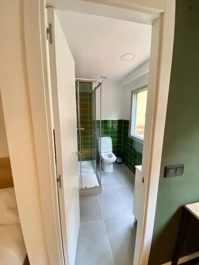 Bany de Apartament per a compartir en Madrid amb Calefacció, Moblat i Forn