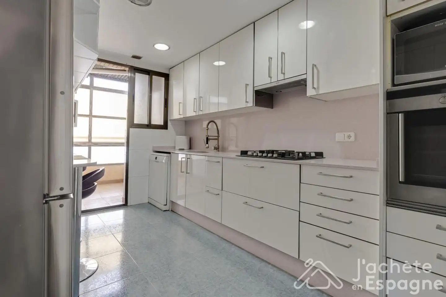 Küche von Maisonette zum Verkauf in Valencia mit Klimaanlage, Heizung und Terrasse