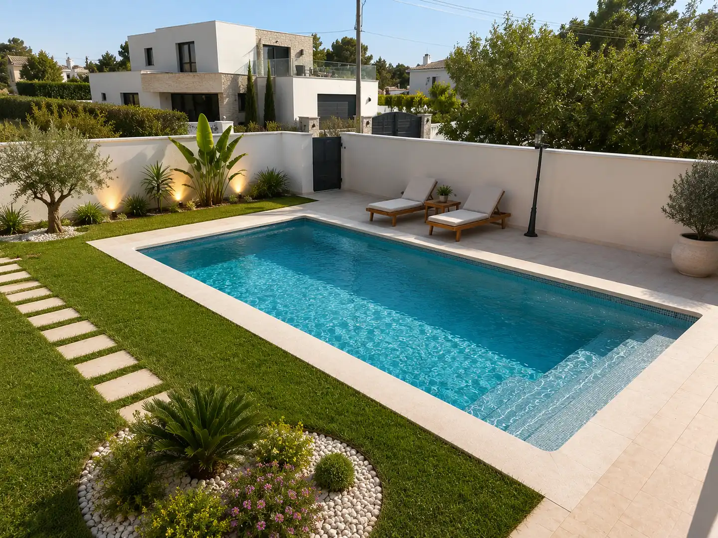Swimming pool of Houses for rent in Vinaròs  with Air Conditioner, Heating and Private garden