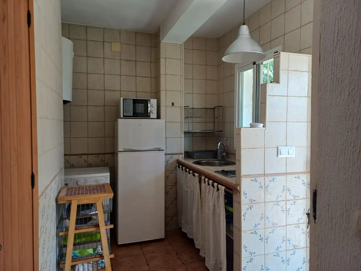 Küche von Country house zur Miete in Vejer de la Frontera mit Klimaanlage, Privatgarten und Möbliert