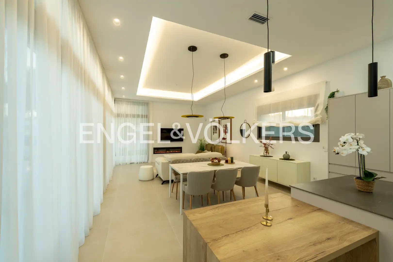 Sala de estar de Casa o chalet en venta en Pilar de la Horadada con Aire acondicionado, Calefacción y Jardín privado