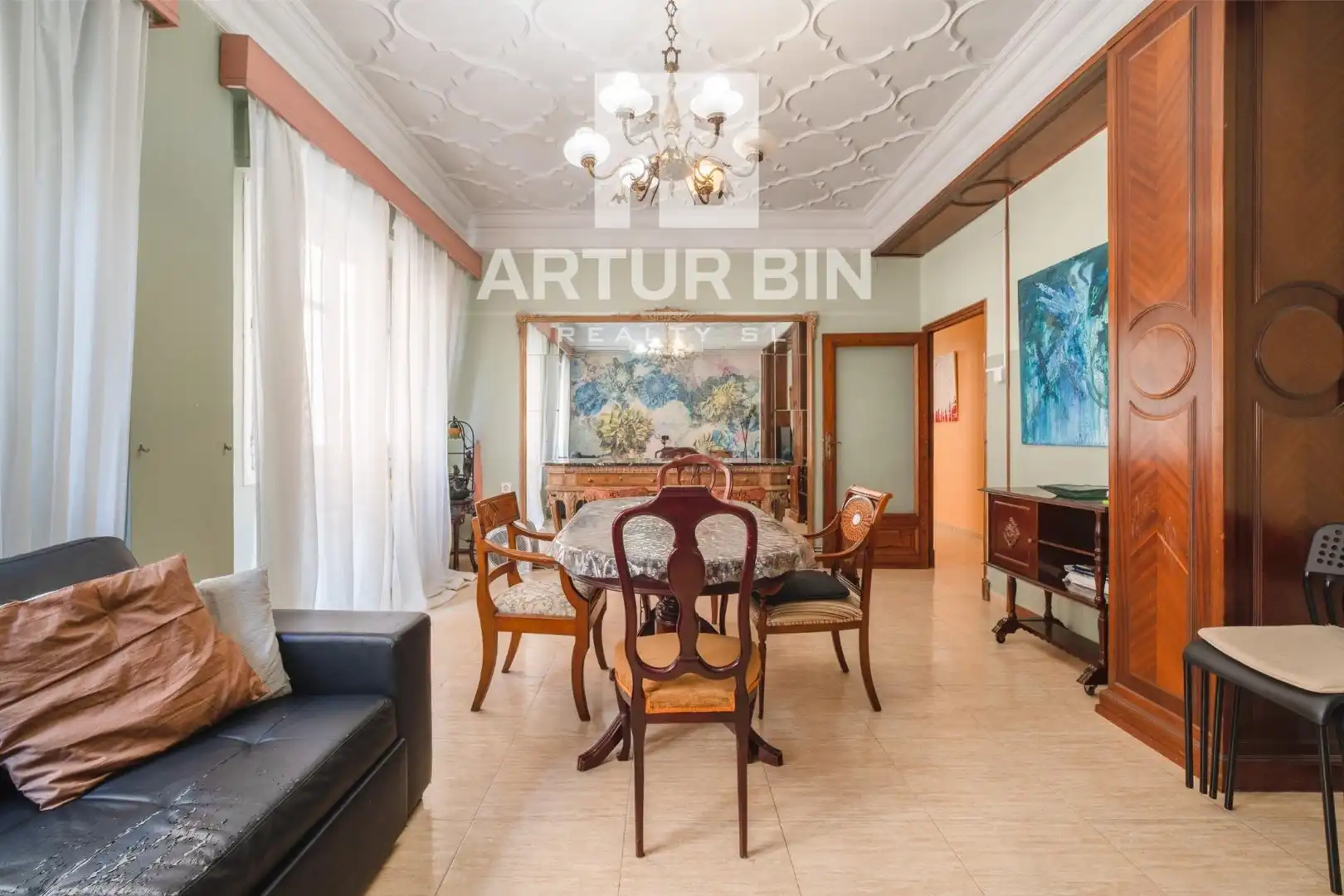 Comedor de Apartamento en venta en Valencia con Terraza