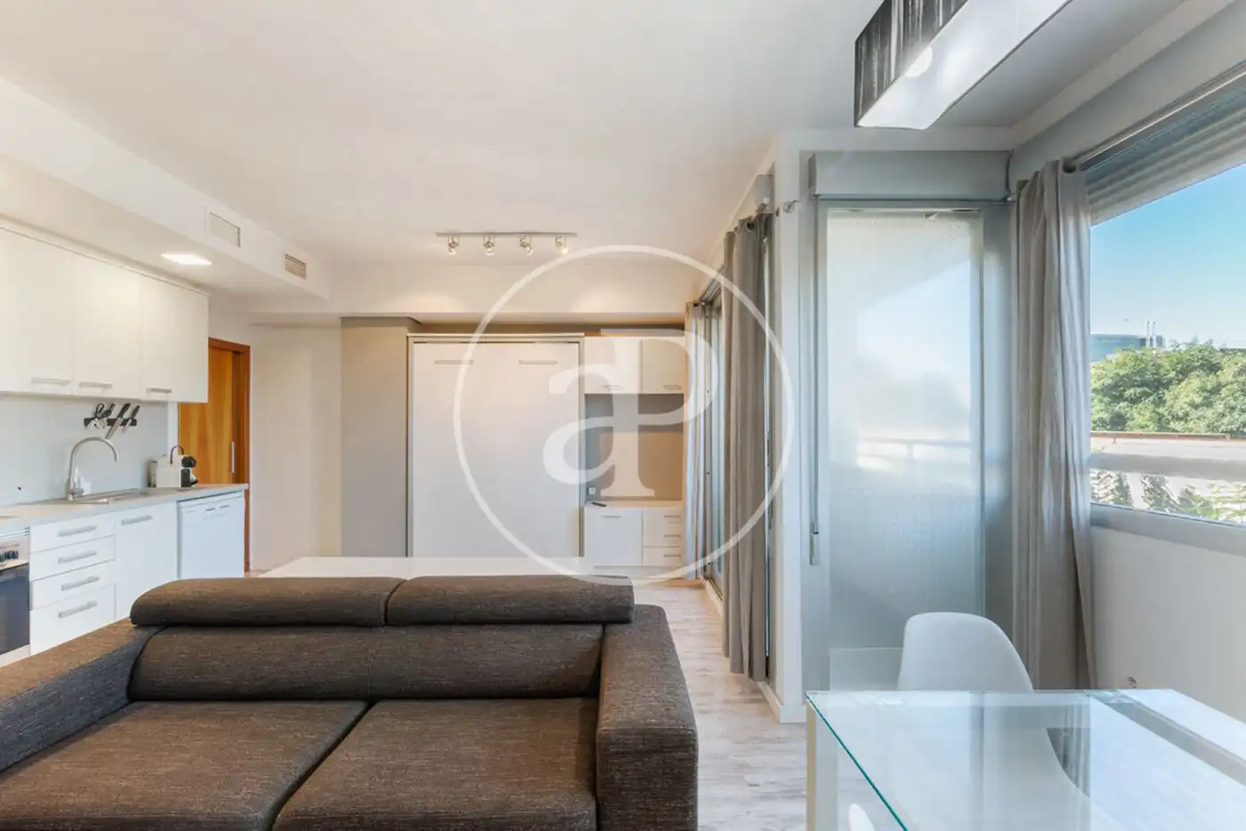 Sala d'estar de Loft en venda en Valencia amb Calefacció, Jardí privat i Moblat
