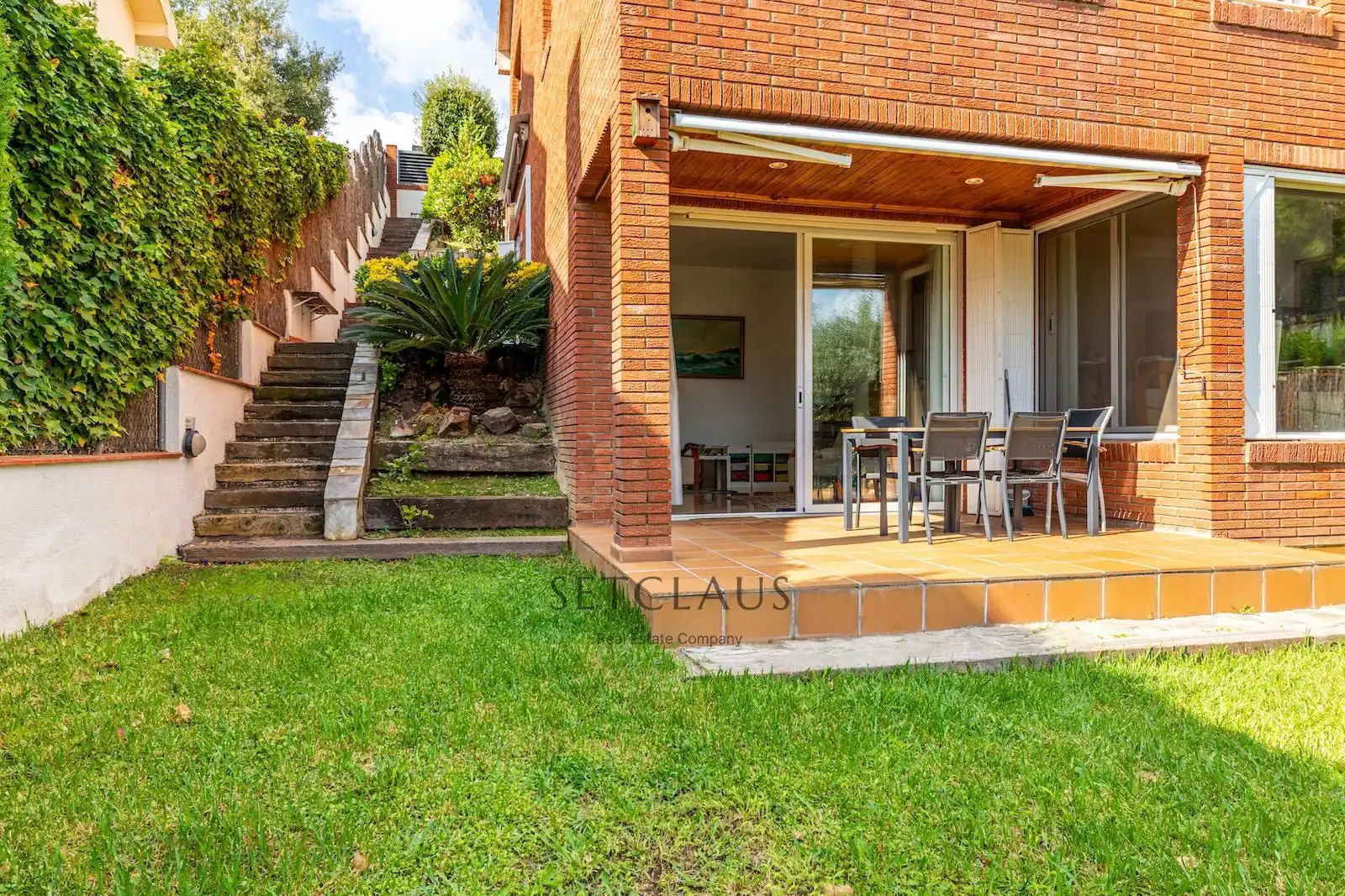 Terraza de Casa adosada en venta en Teià con Aire acondicionado, Calefacción y Jardín privado