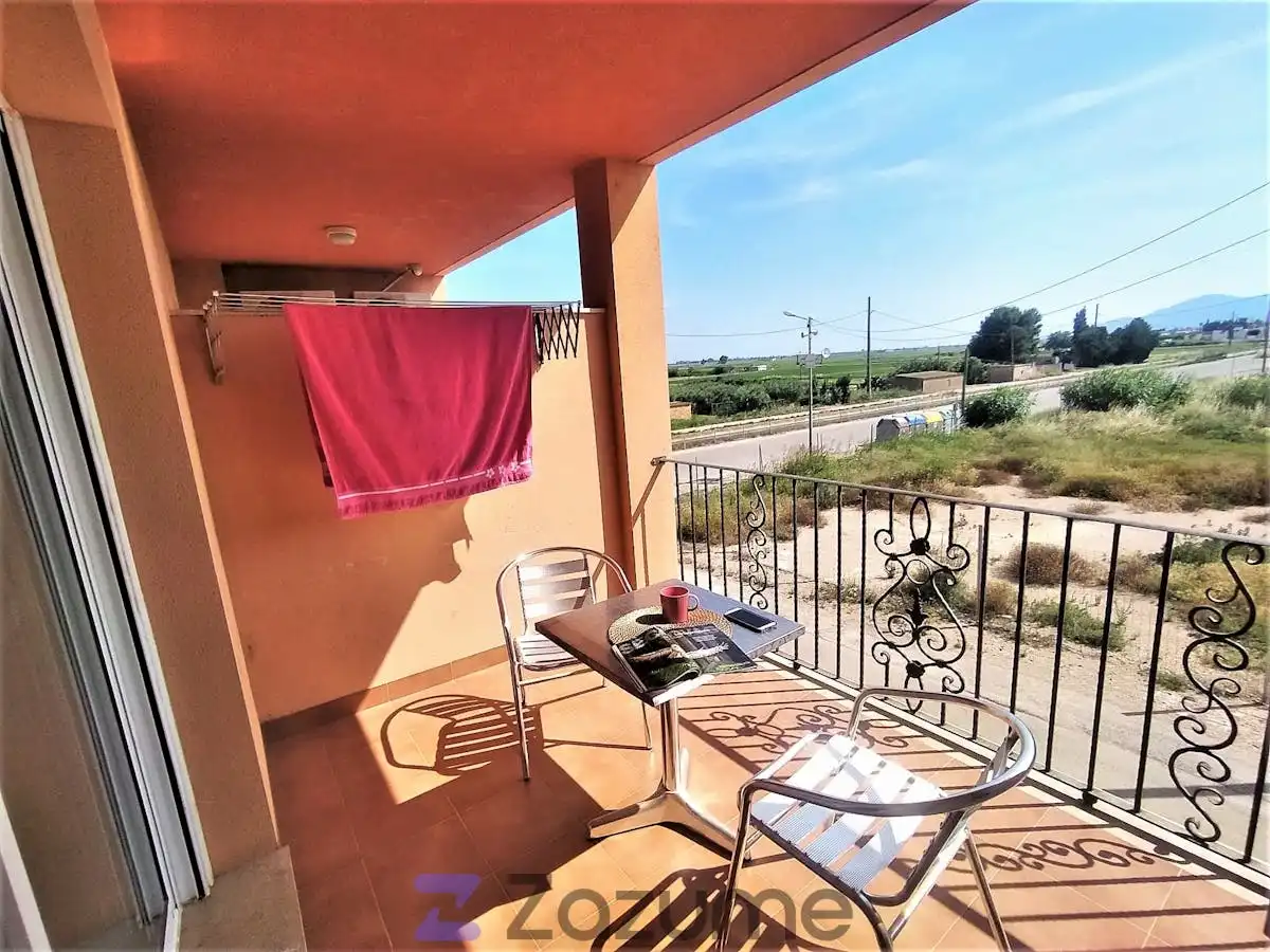 Terraza de Piso de alquiler en Camarles con Aire acondicionado, Piscina y Amueblado