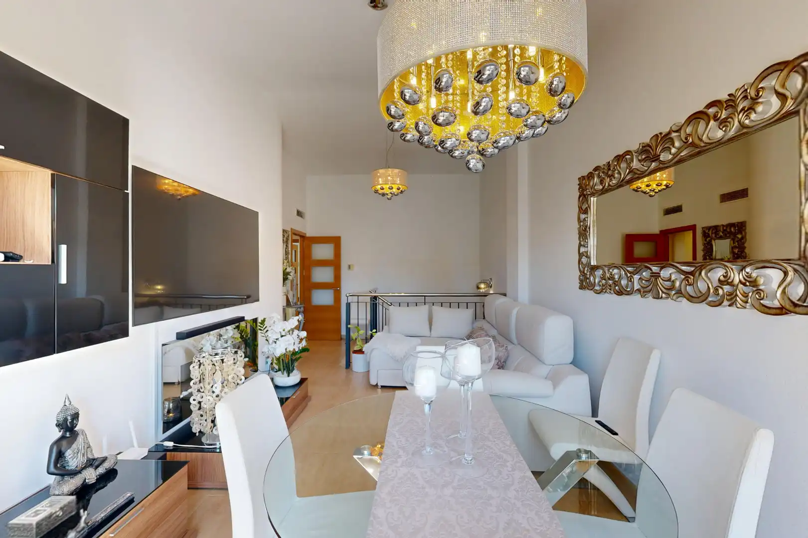Sala d'estar de Àtic en venda en Murcia amb Aire condicionat, Terrassa i Traster