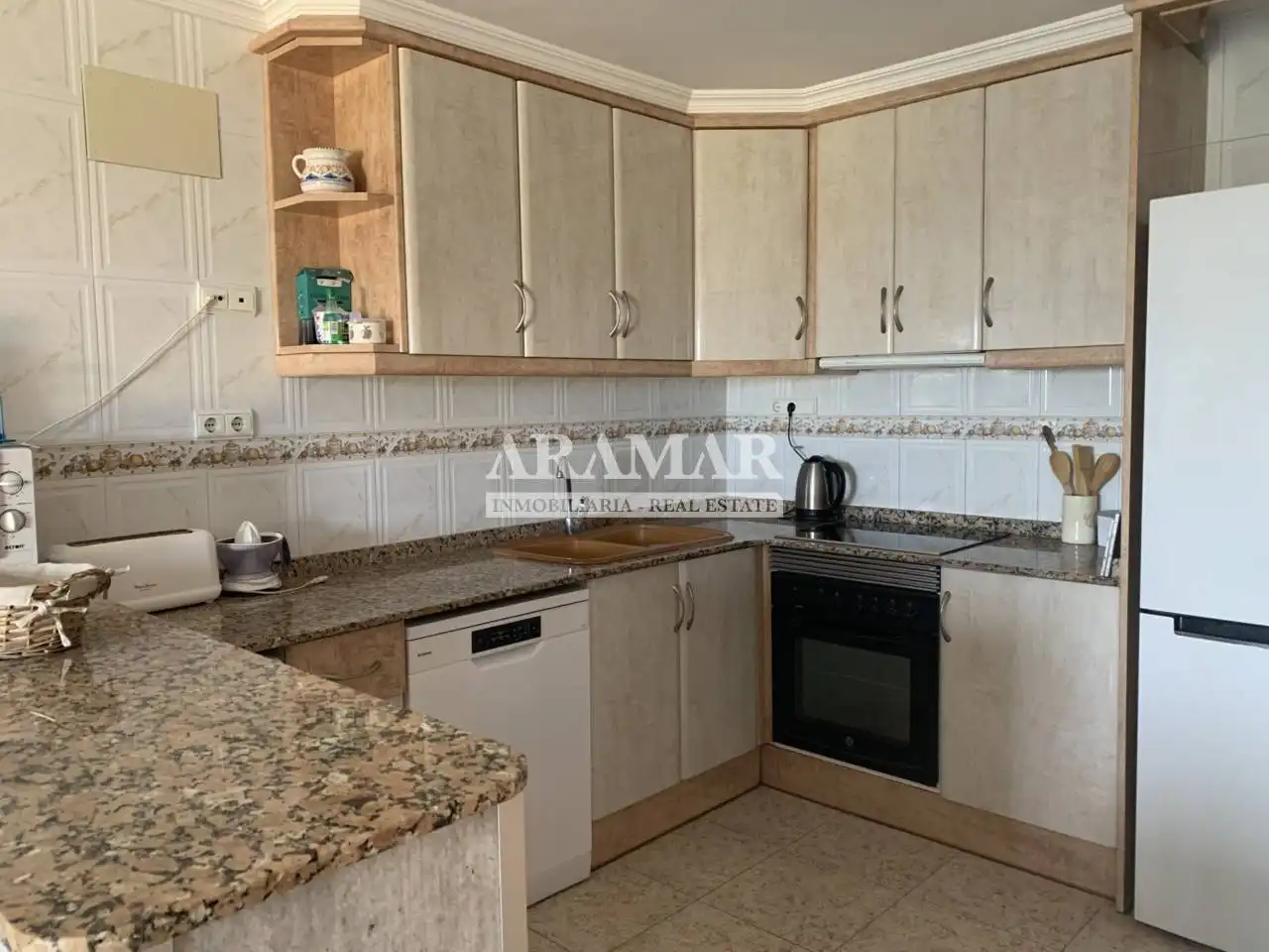 Cocina de Apartamento en venta en Dénia con Terraza