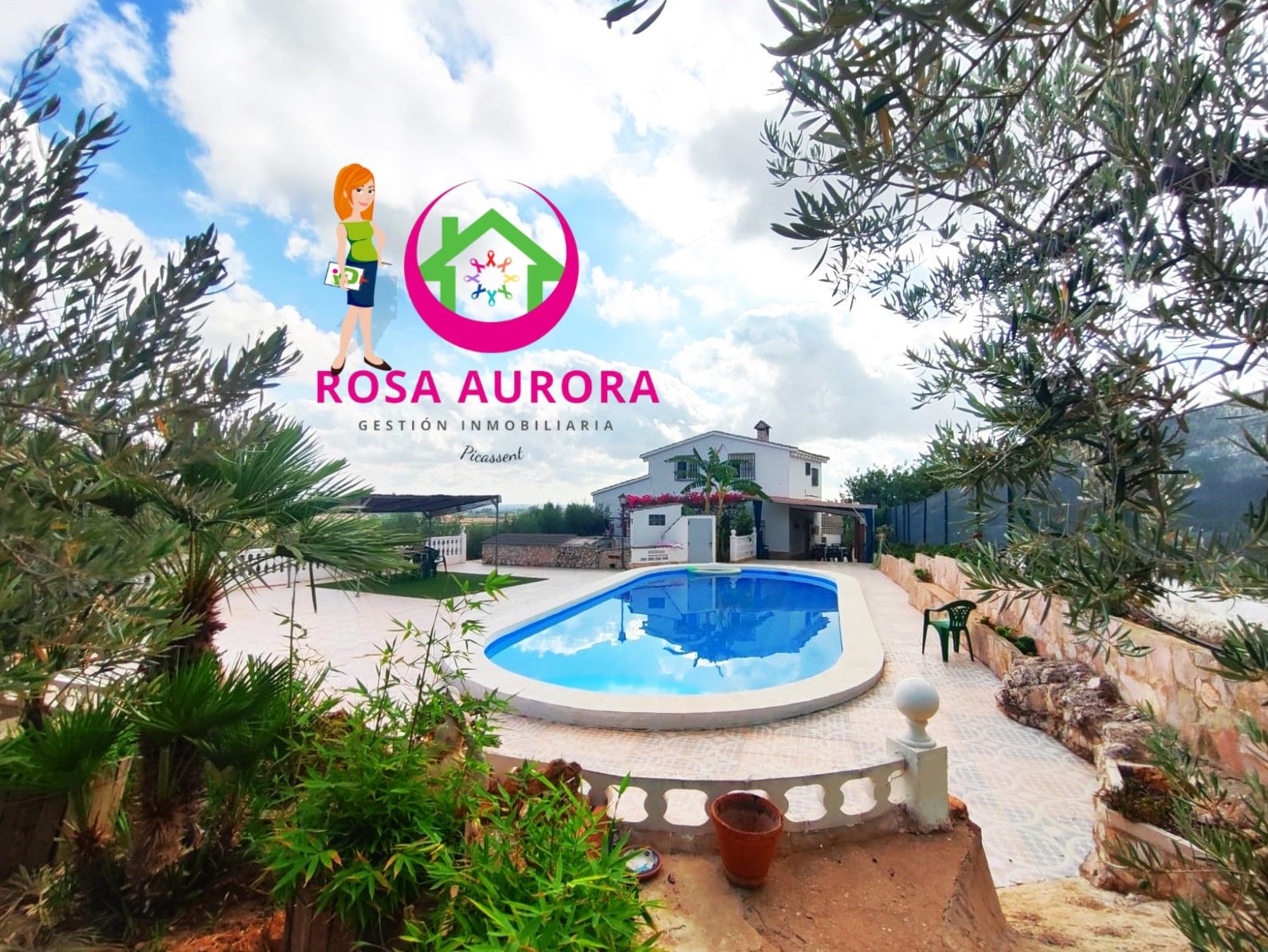Swimming pool of House or chalet for sale in Picassent  with Air Conditioner, Heating and Private garden