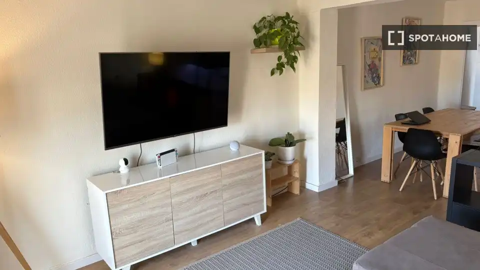 Living room of Flat for rent in Godella  with Air Conditioner, Heating and Furnished
