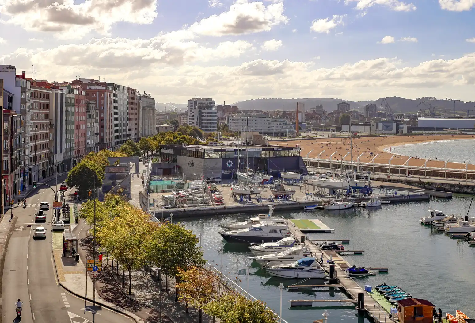 Terrace of Flat for sale in Gijón   with Heating, Parquet flooring and Storage room