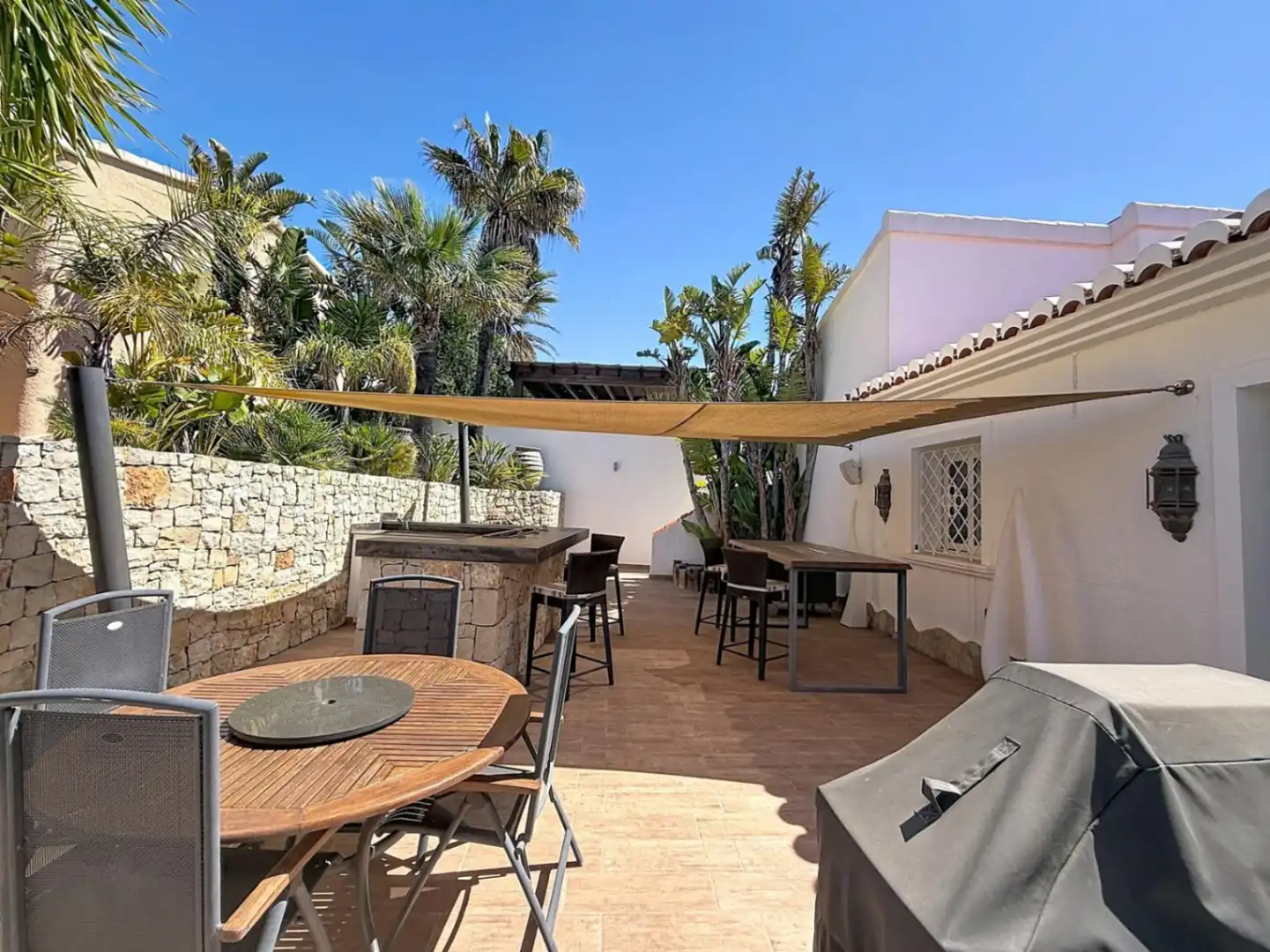 Terrassa de Casa o xalet en venda en Benitachell / El Poble Nou de Benitatxell amb Aire condicionat, Calefacció i Jardí privat