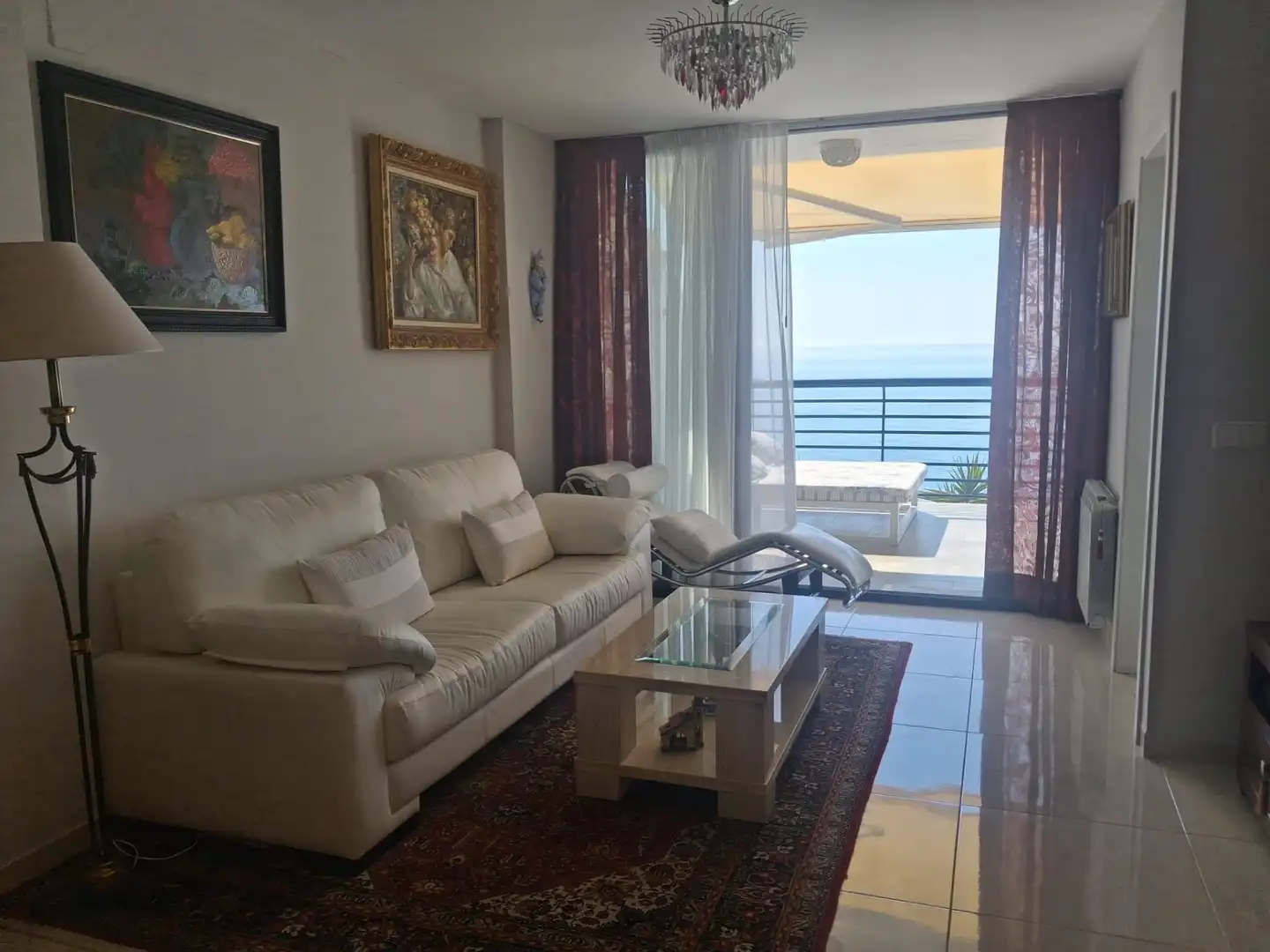 Living room of Flat for rent in Peñíscola / Peníscola  with Air Conditioner, Terrace and Swimming Pool