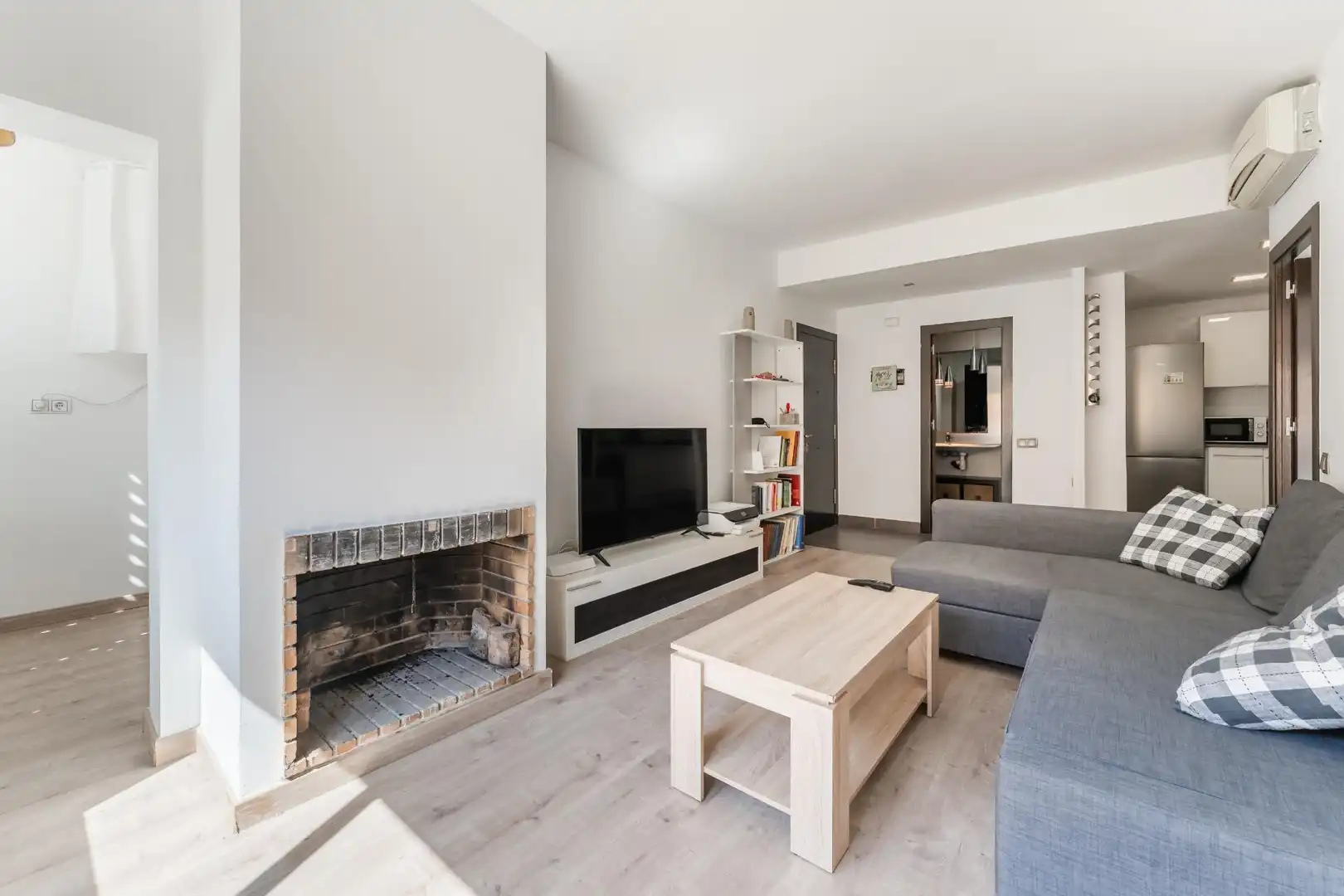 Sala de estar de Piso en venta en Mollet del Vallès con Aire acondicionado y Parquet