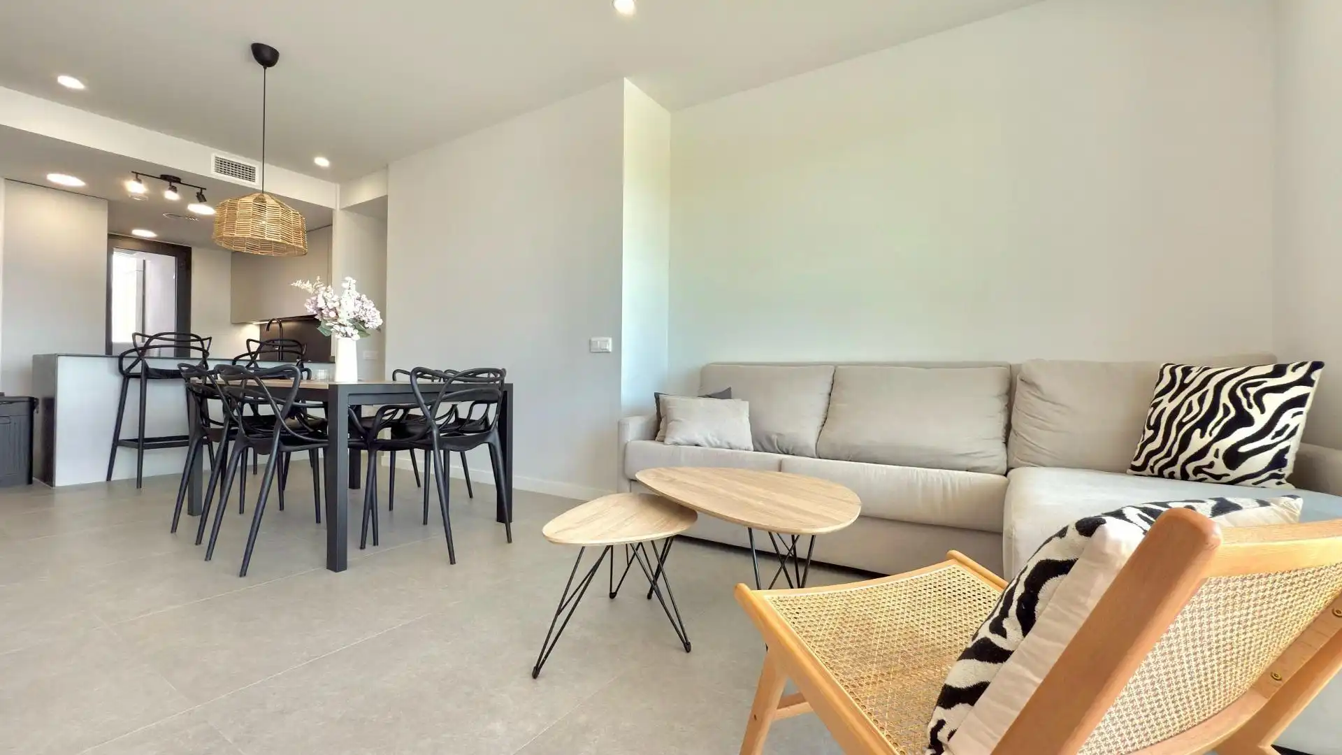 Living room of Flat for sale in Finestrat  with Air Conditioner, Heating and Terrace