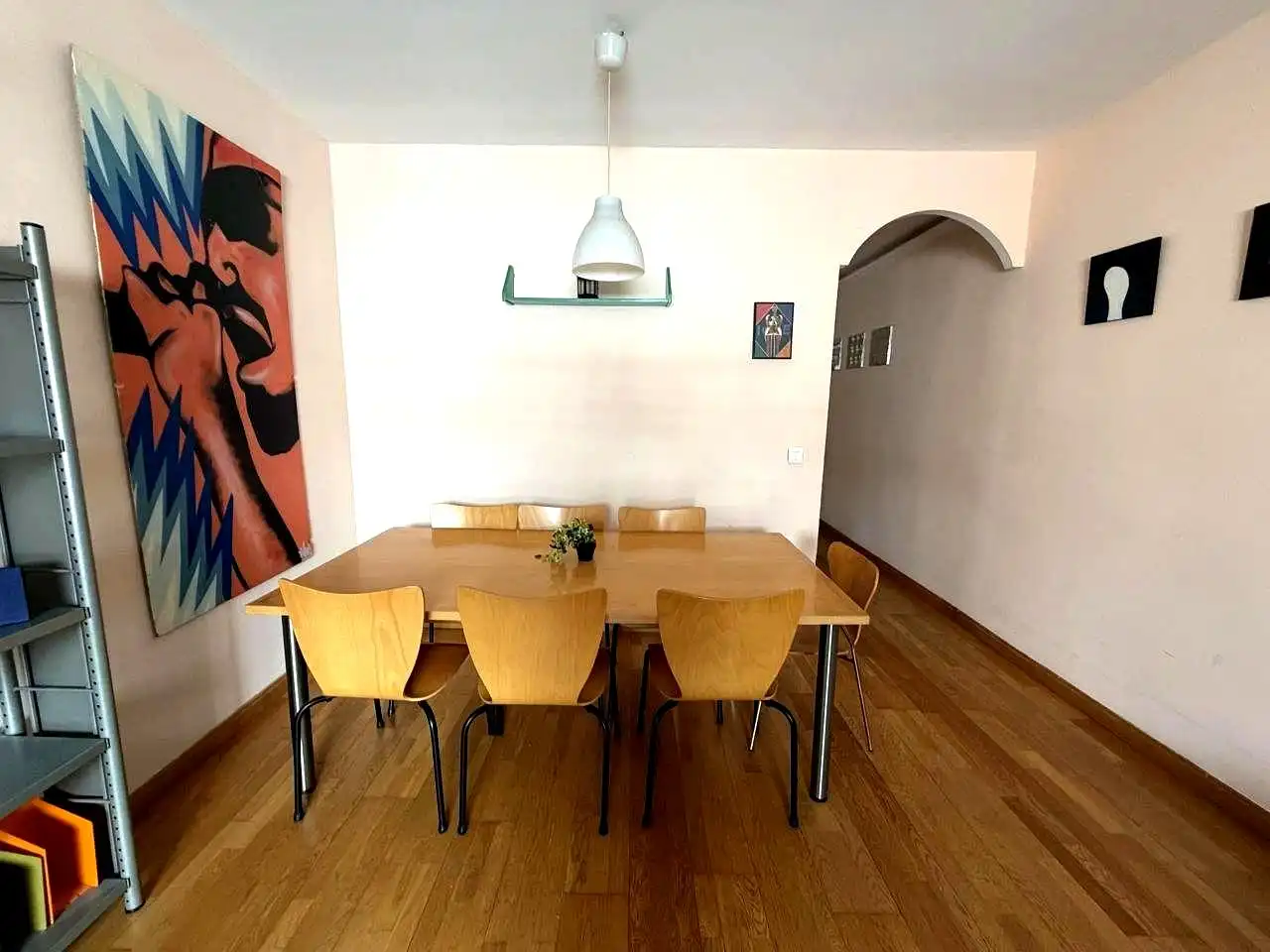 Comedor de Piso de alquiler en Madrid con Aire acondicionado, Calefacción y Parquet