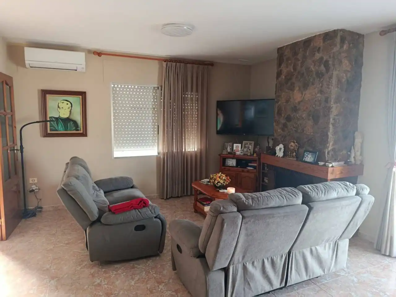 Sala d'estar de Casa o xalet en venda en Vinaròs amb Aire condicionat, Jardí privat i Terrassa