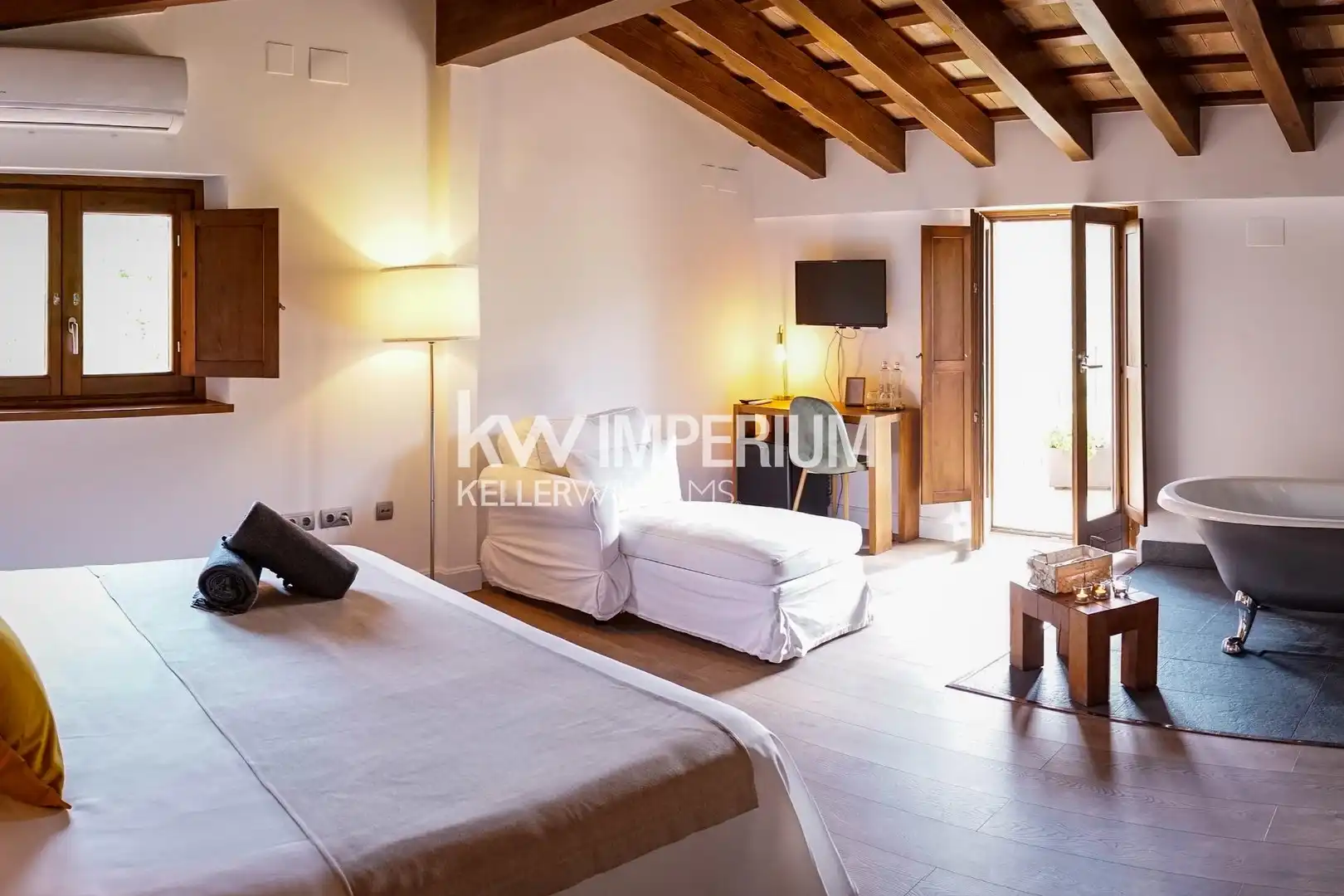 Dormitori de Casa o xalet en venda en Colldejou amb Aire condicionat, Jardí privat i Terrassa