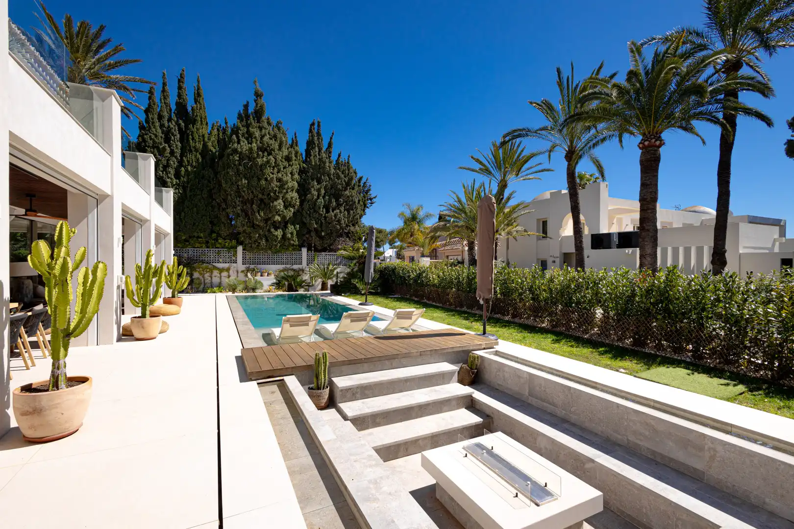 Terrassa de Casa o xalet de lloguer en Marbella amb Calefacció, Jardí privat i Terrassa