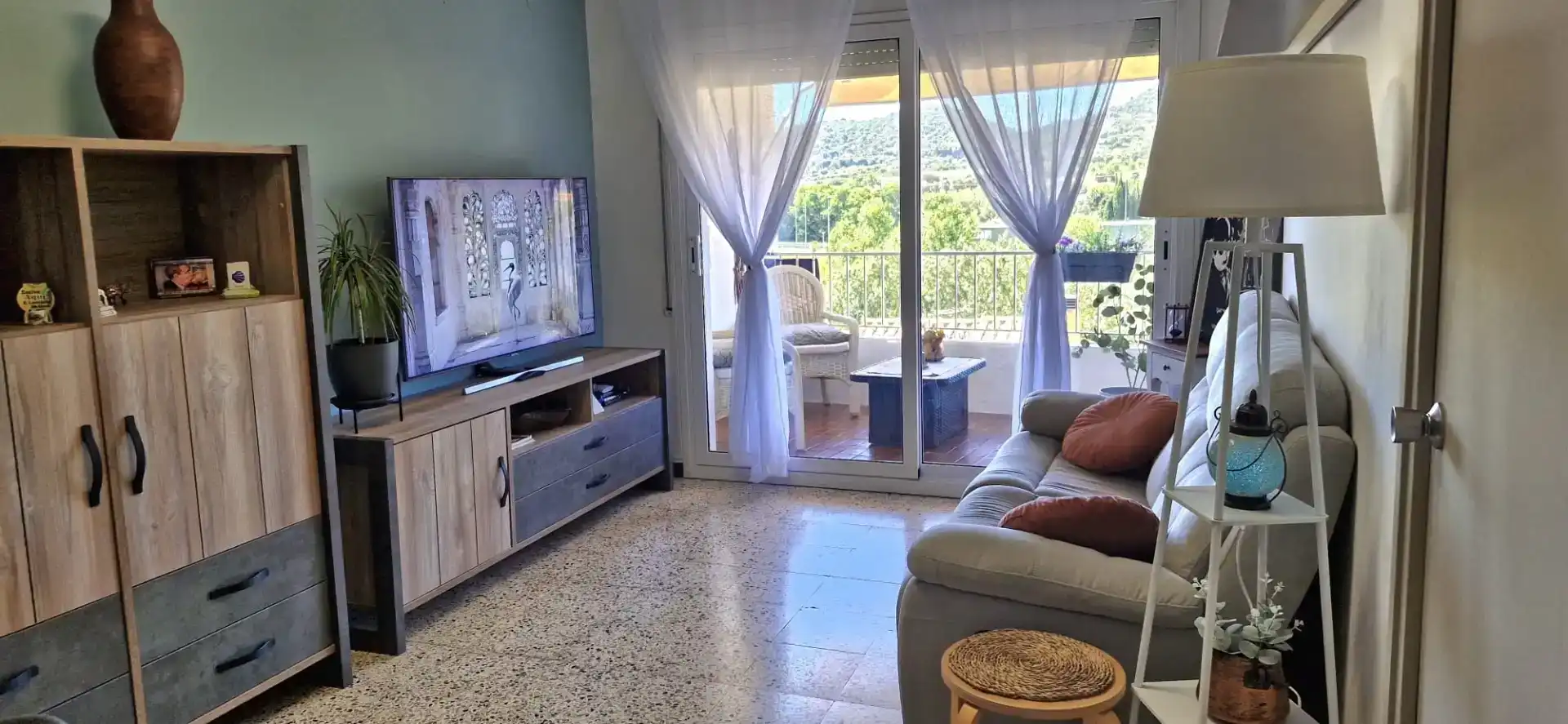 Sala d'estar de Àtic en venda en Calonge i Sant Antoni amb Aire condicionat