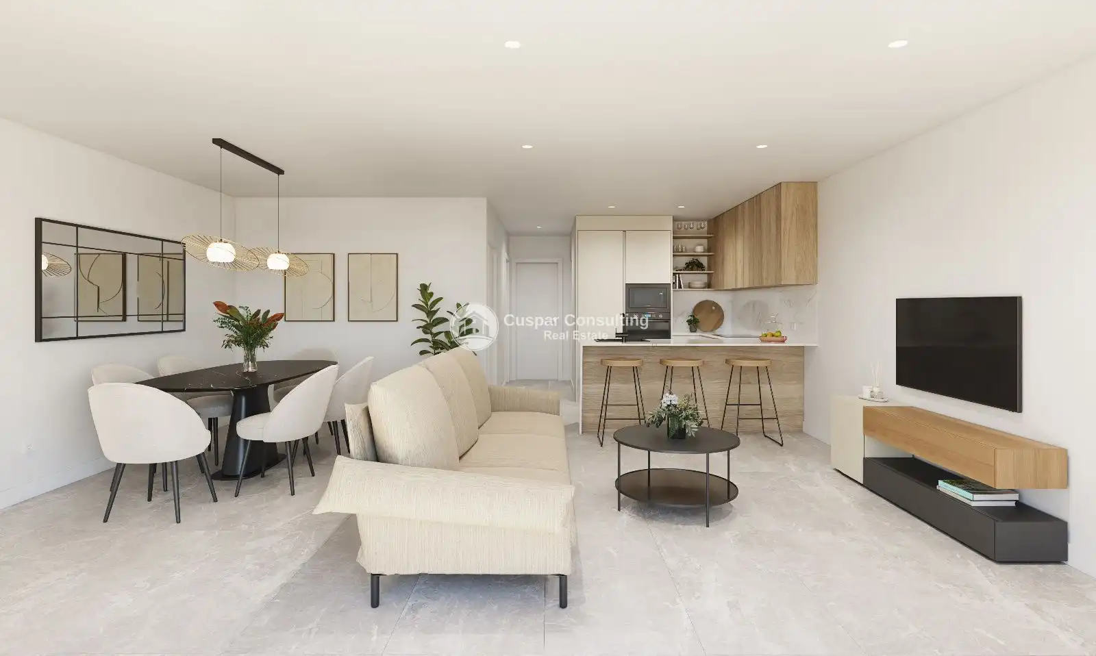 Sala d'estar de Apartament en venda en Pilar de la Horadada ciudad