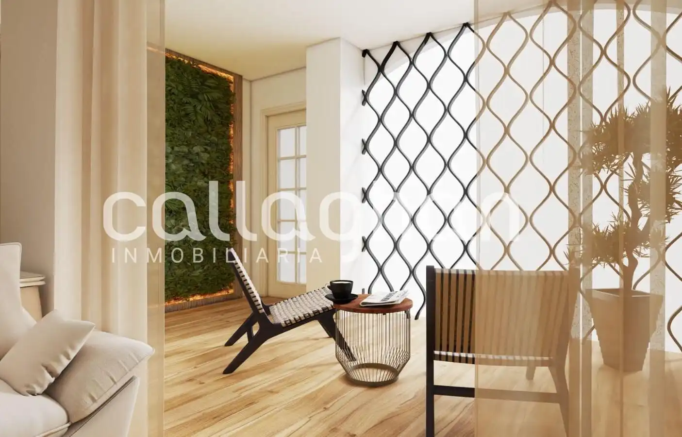 Sala d'estar de Planta baixa en venda en Valencia amb Aire condicionat, Terrassa i Balcó