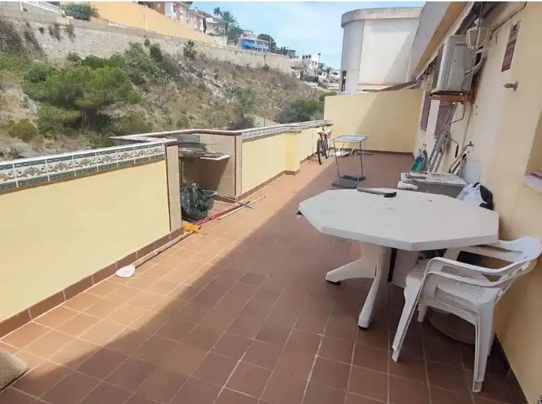 Terrasse von Dachboden zum Verkauf in Cullera mit Klimaanlage, Terrasse und Möbliert